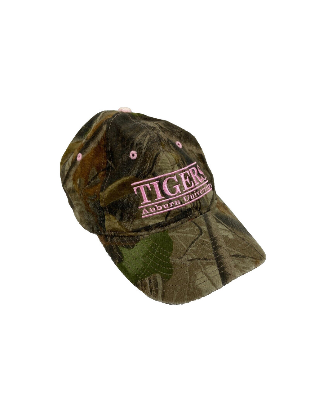 Auburn University Women Realtree Camo Cap Girl The Game Pink Logo